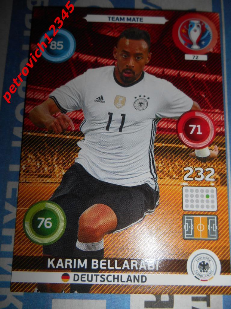 футбол.карточка = Karim Bellarabi - Germany