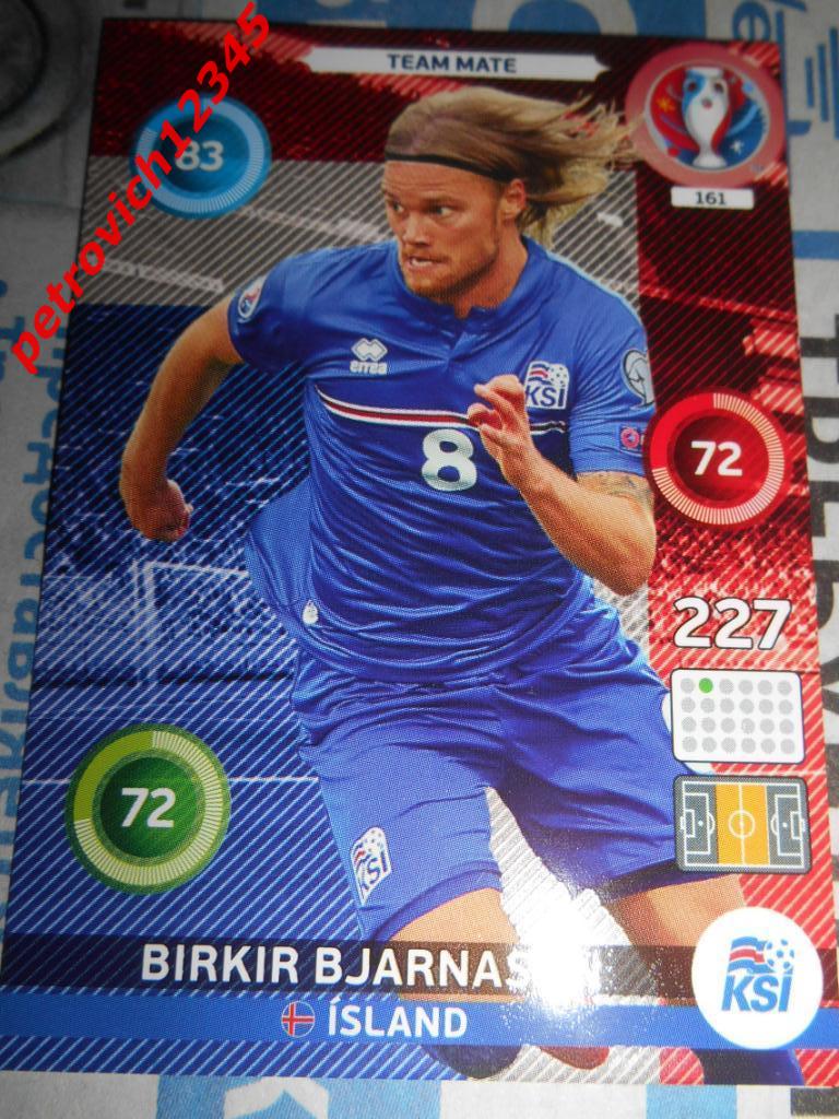 футбол.карточка =Birkir Bjarnason - Iceland