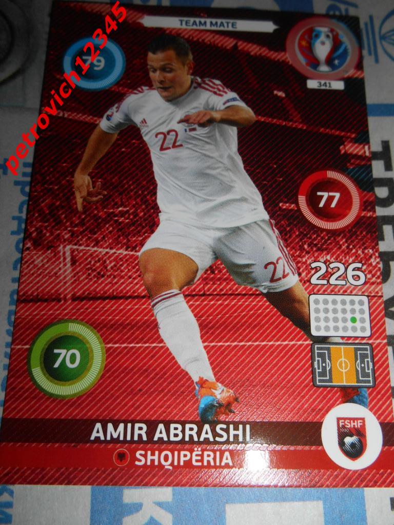футбол.карточка = Amir Abrashi - Albania