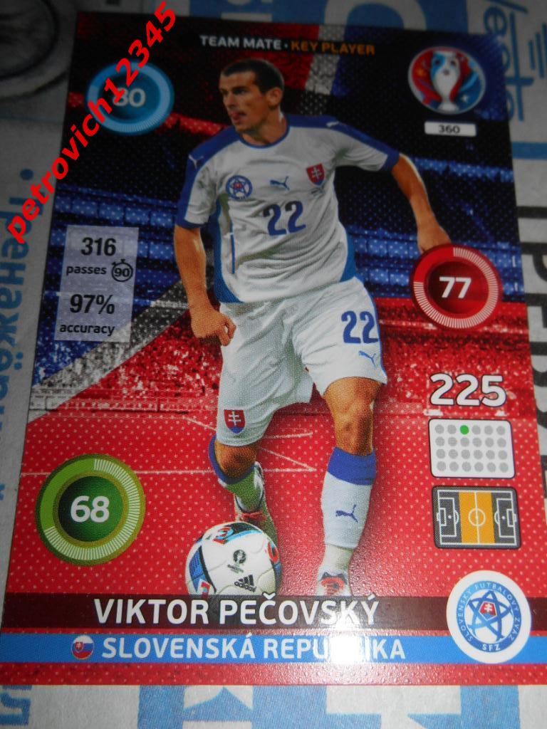 футбол.карточка = Viktor Pecovsky- Slovakia