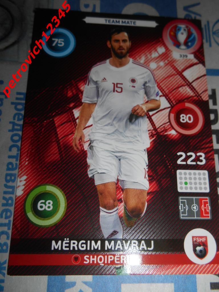 футбол.карточка = Mergim Mavraj - Albania
