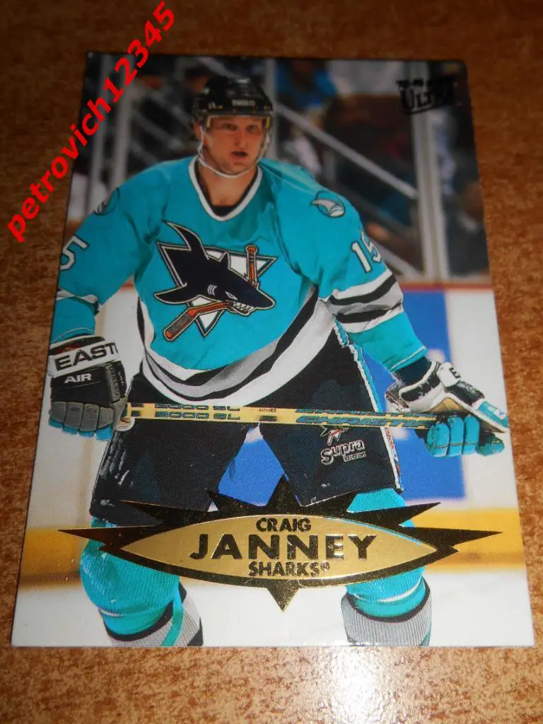 хоккей.карточка = Craig Janney - San Jose Sharks