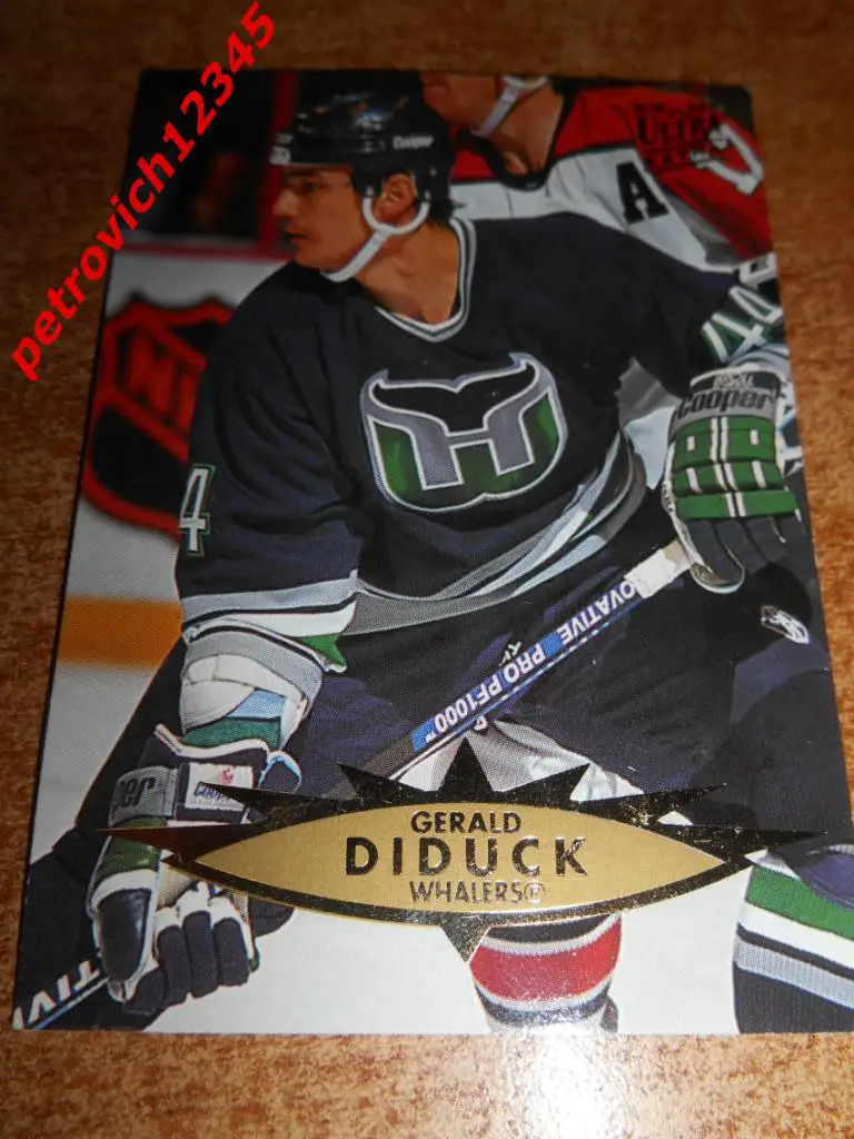 хоккей.карточка = Gerald Diduck - Hartford Whalers