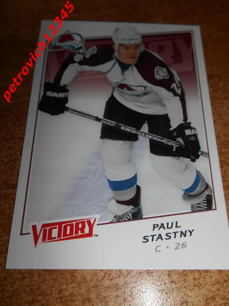 хоккей.карточка = Paul Stastny - Colorado Avalanche