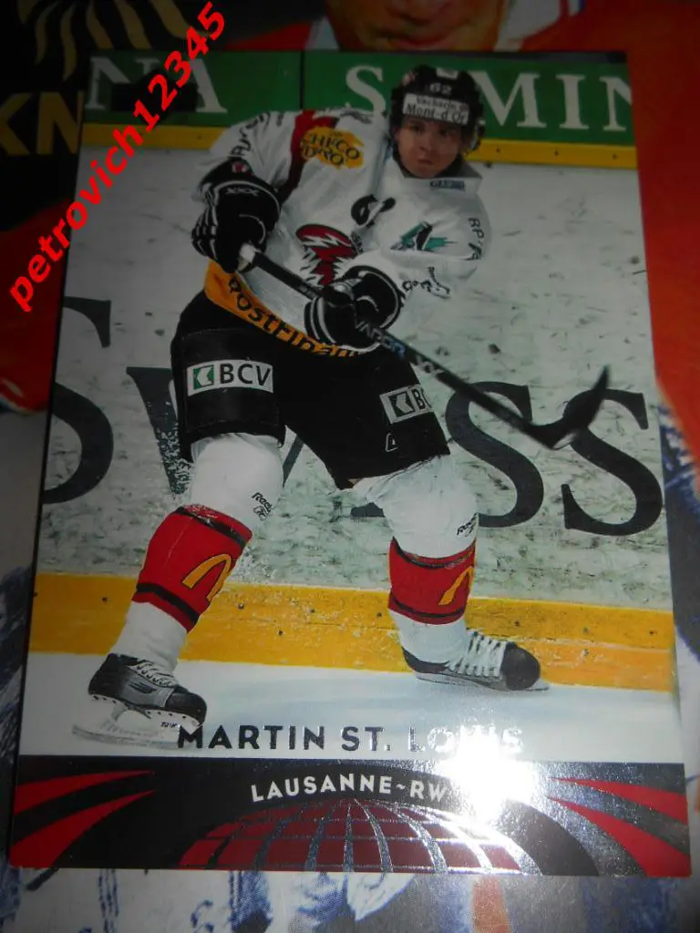 хоккей.карточка = 80 - Martin St. Louis - Lausann - 2004-05 UD All-World Edition