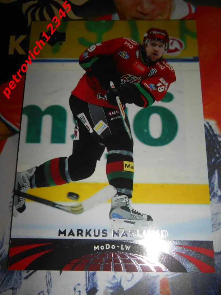 хоккей.карточка = 66 - Markus Naslund - MoDo - 2004-05 UD All-World Edition