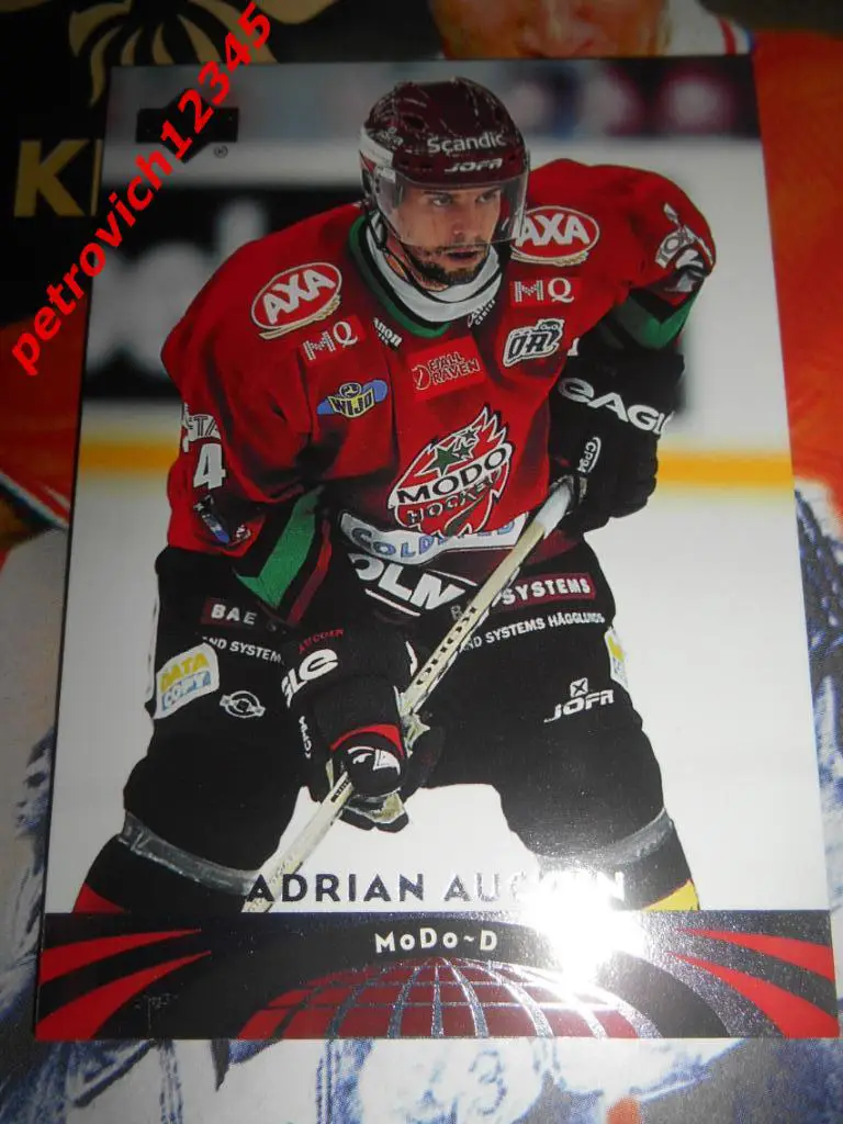 хоккей.карточка = 63 - Adrian Aucoin - MoDo - 2004-05 UD All-World Edition