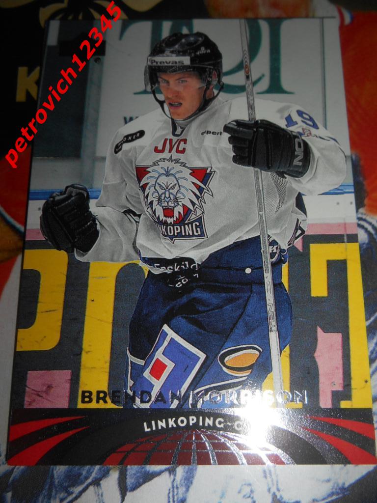 хоккей.карточка = 60 - Brendan Morrison - Linkopi - 2004-05 UD All-World Edition