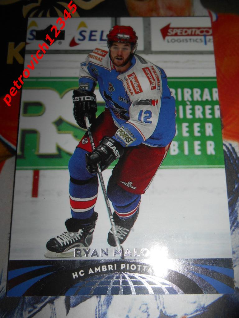 хоккей.карточка = 23 - Ryan Malone - HC Ambri - 2004-05 UD All-World Edition