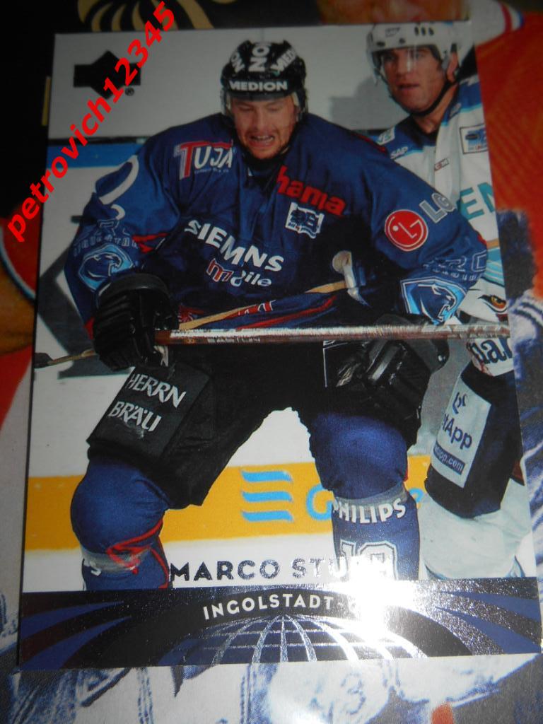 хоккей.карточка = 21 - Marco Sturm - Ingolstadt - 2004-05 UD All-World Edition
