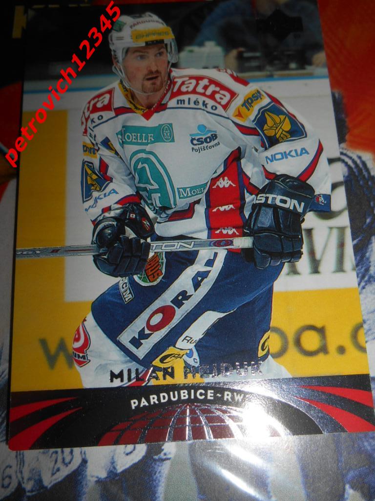 хоккей.карточка = 5 - Milan Hejduk - Pardubice -2004-05 UD All-World Edition
