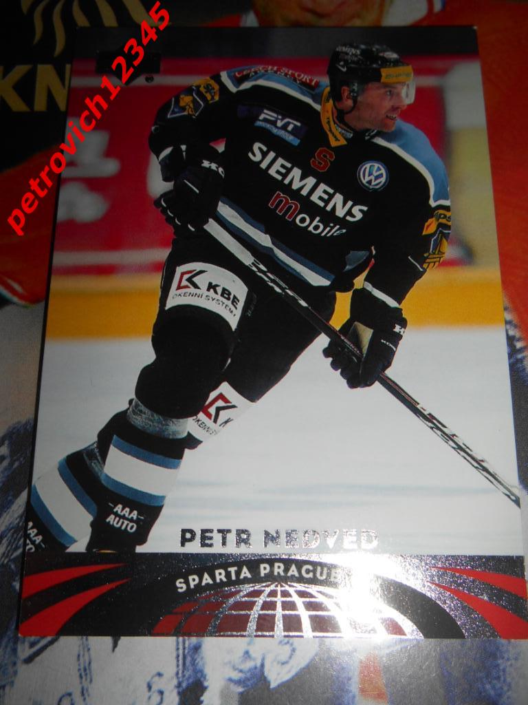 хоккей.карточка = 8 - Petr Nedved - HC Sparta-2004-05 UD All-World Edition