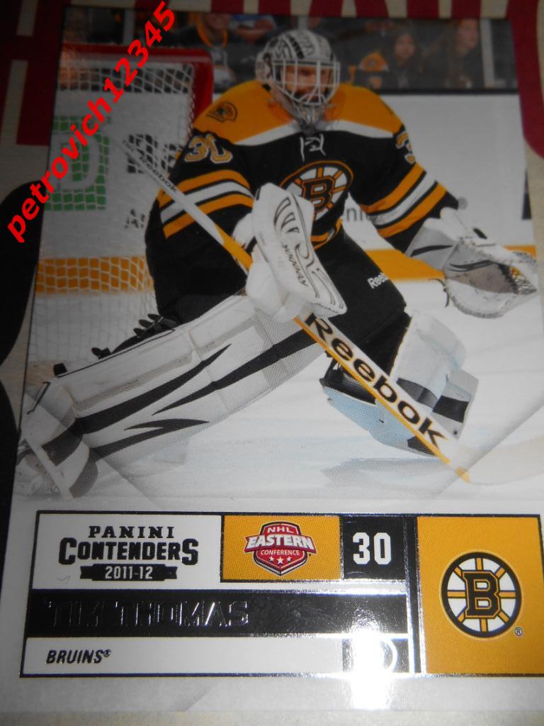 хоккей.карточка = 43 - Tim Thomas - Boston Bruins