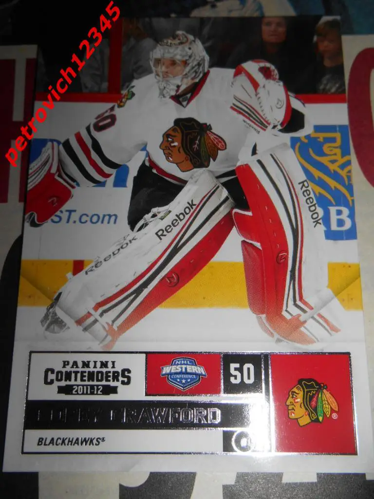 хоккей.карточка = 50 - Corey Crawford - Chicago Blackhawks