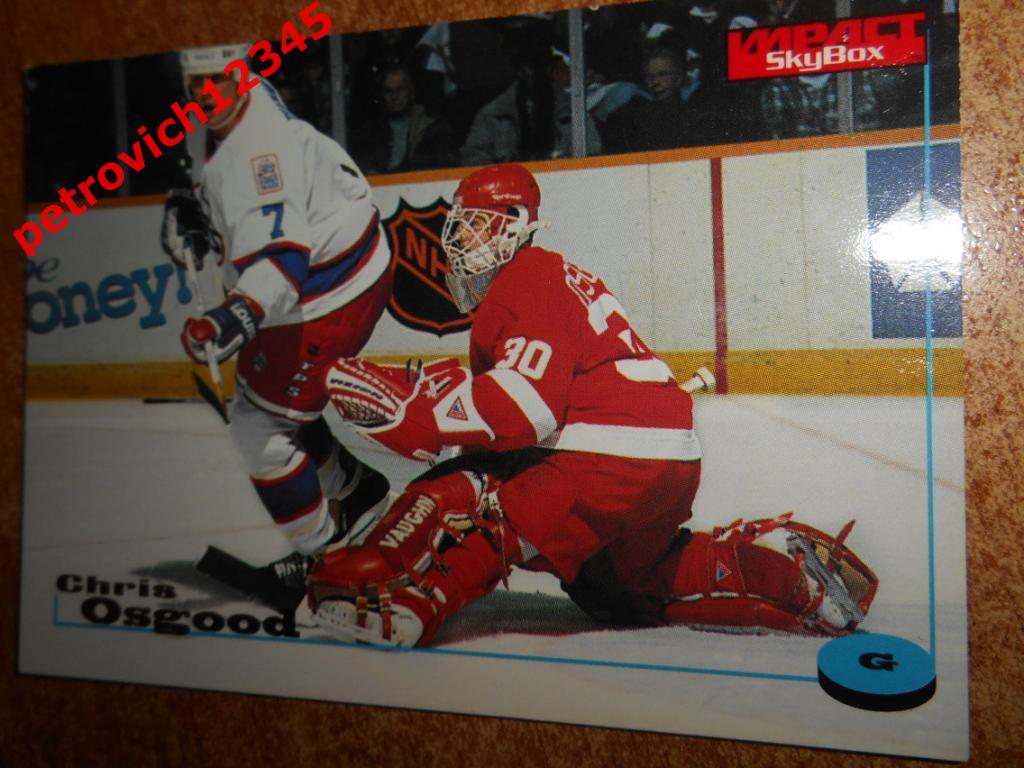 хоккей.карточка = 38 - Chris Osgood - Detroit Red Wings