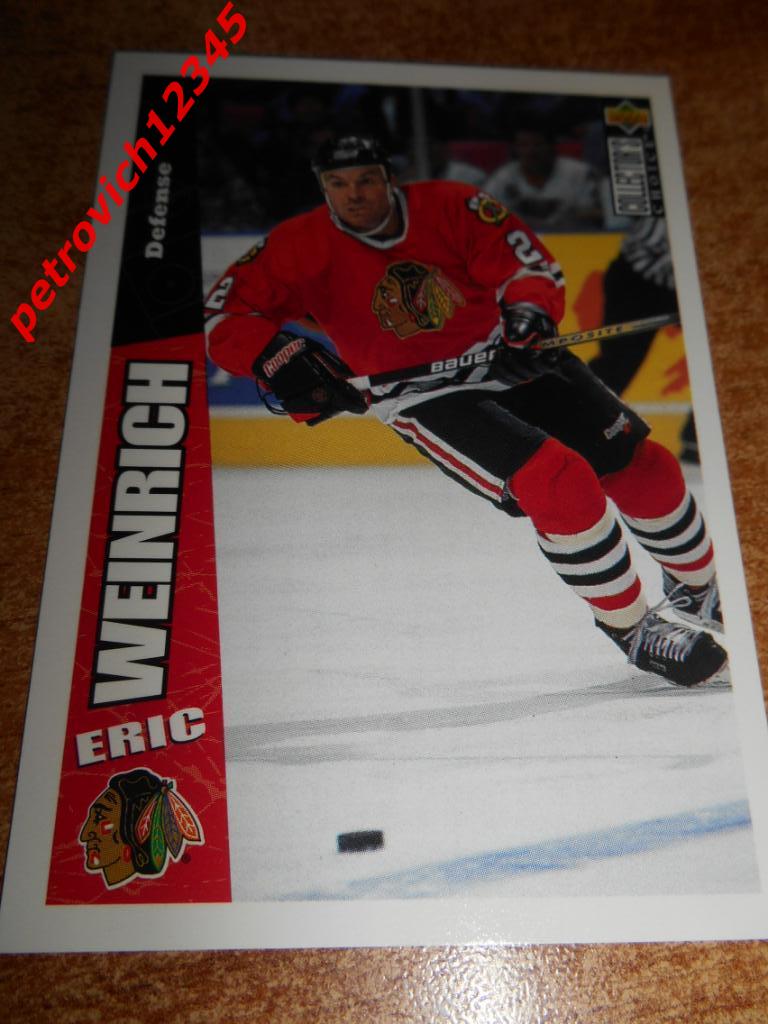 хоккей.карточка = 51 - Eric Weinrich - Chicago Blackhawks