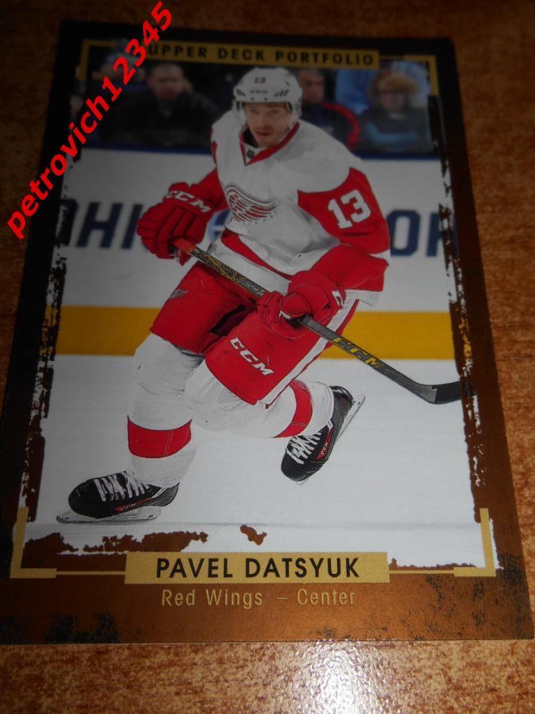 хоккей.карточка = 37 - Pavel Datsyuk- Detroit Red Wings