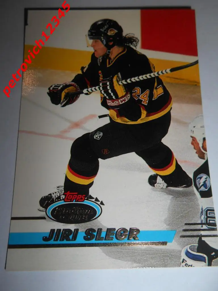 хоккей.карточка = 42 - Jiri Slegr - Vancouver Canucks