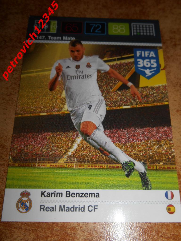 футбол.карточка = 147 - Karim Benzema - Real Madrid CF