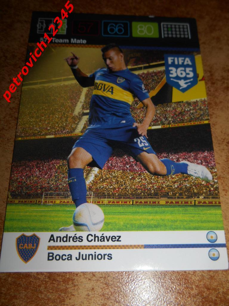 футбол.карточка = 57 - Andres Chavez - Boca Juniors