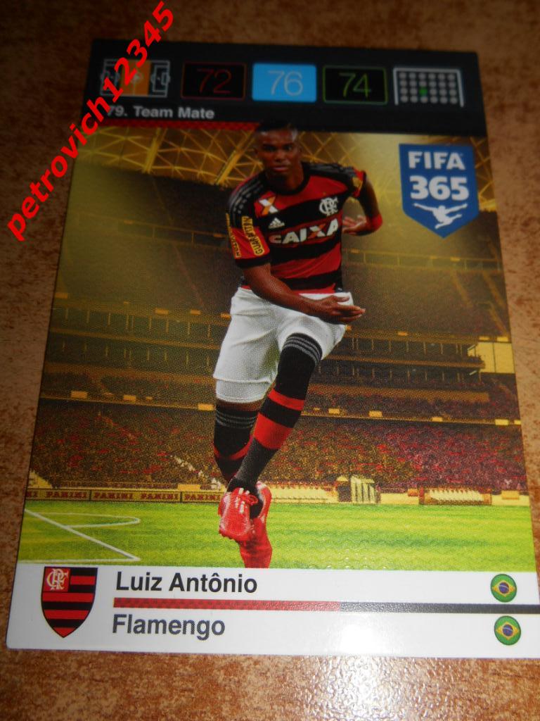 футбол.карточка = 79 - Luiz Antonio - CR Flamengo