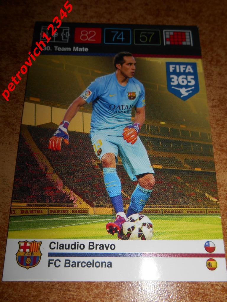футбол.карточка = 30 - Claudio Bravo - FC Barcelona