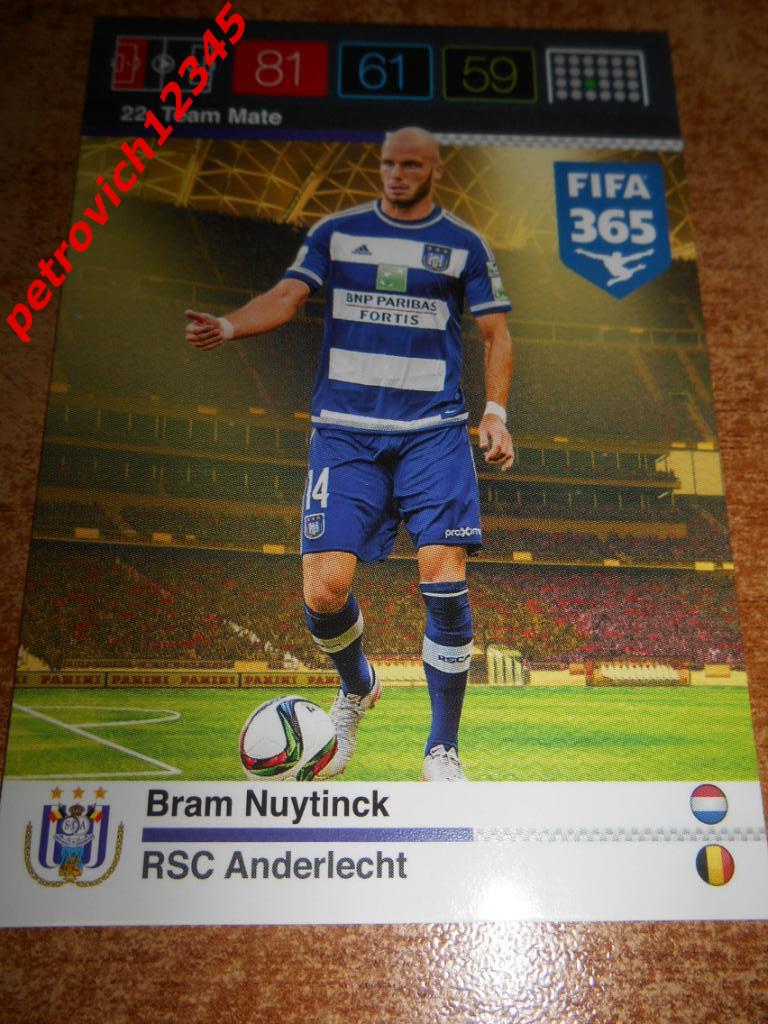 футбол.карточка = 22 - Bram Nuytinck - Anderlecht