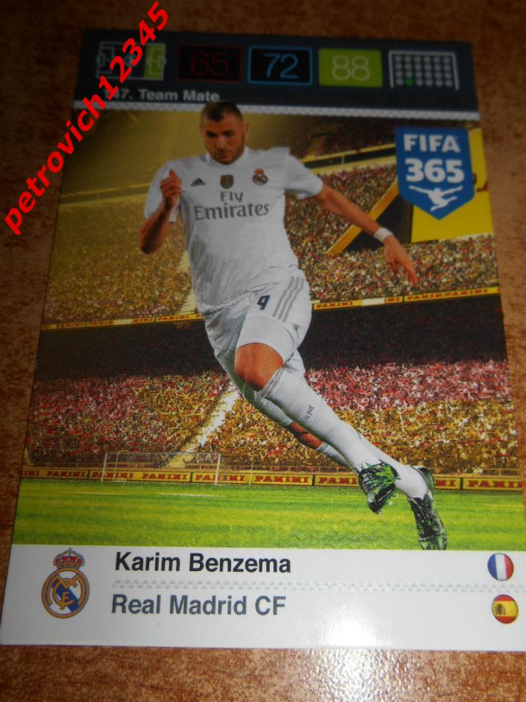 футбол.карточка = 147 - Karim Benzema - Real Madrid CF