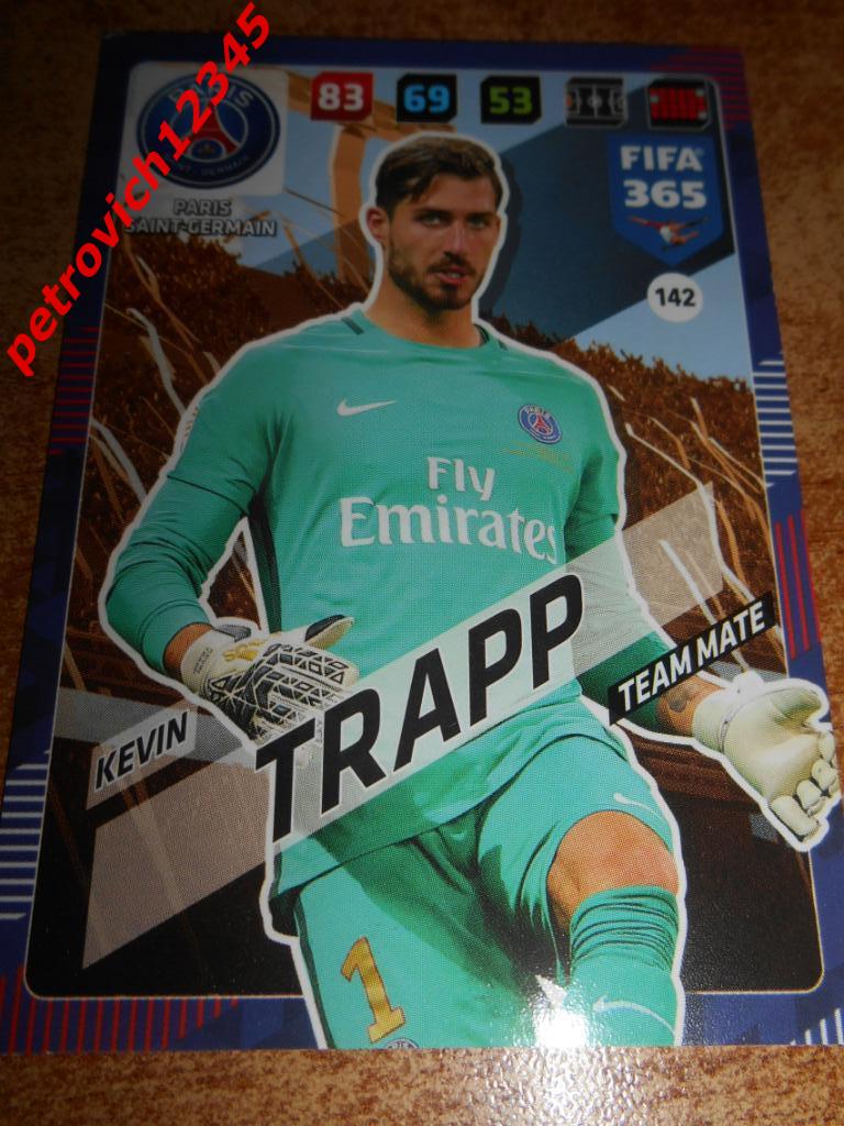 футбол.карточка = 142 - Kevin Trapp - Paris Saint-Germain