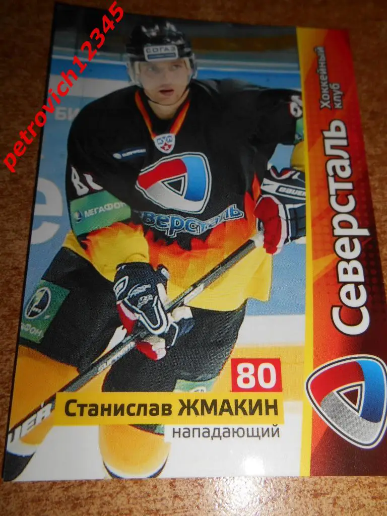 хоккей.карточка = Станислав Жмакин (Северсталь Череповец)