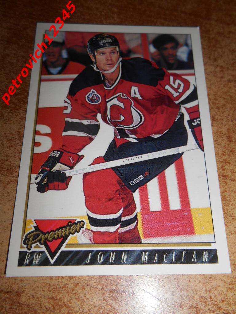 хоккей.карточка = 193 - John MacLean - New Jersey Devils