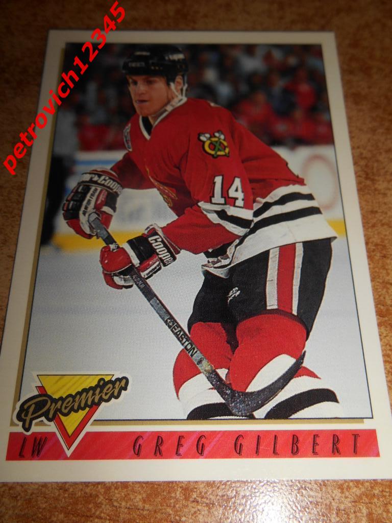 хоккей.карточка = 216 - Greg Gilbert - Chicago Blackhawks