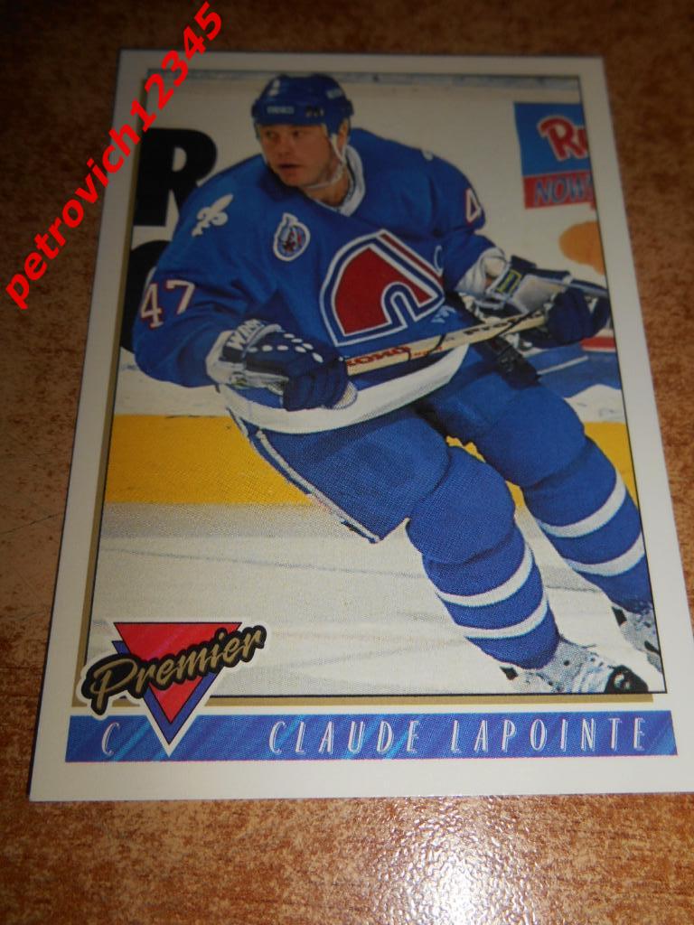 хоккей.карточка = 251 - Claude LaPointe - Quebec Nordiques