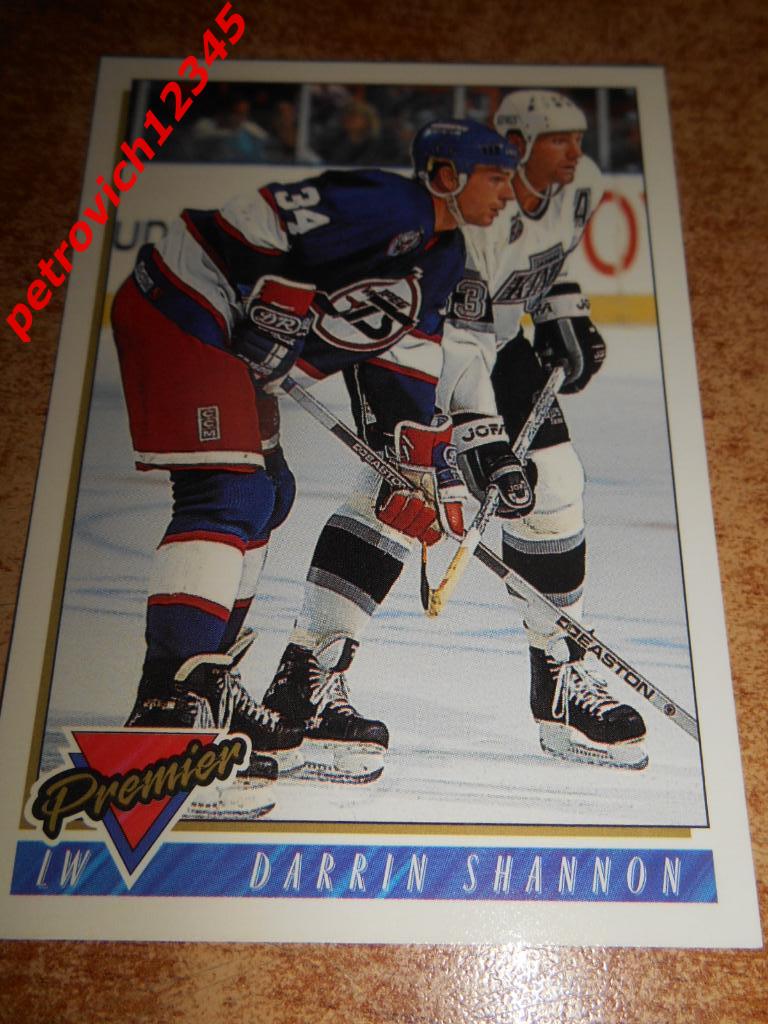 хоккей.карточка = 261 - Darrin Shannon - Winnipeg Jets