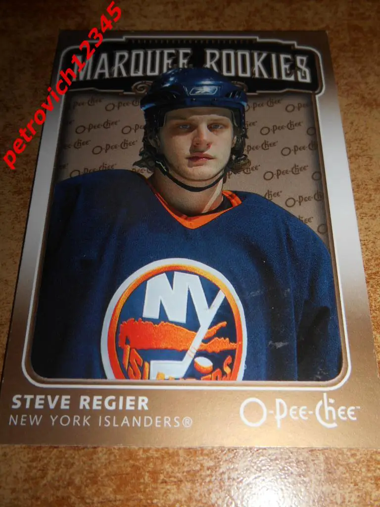 хоккей.карточка = 512 - Steve Regier- New York Islanders