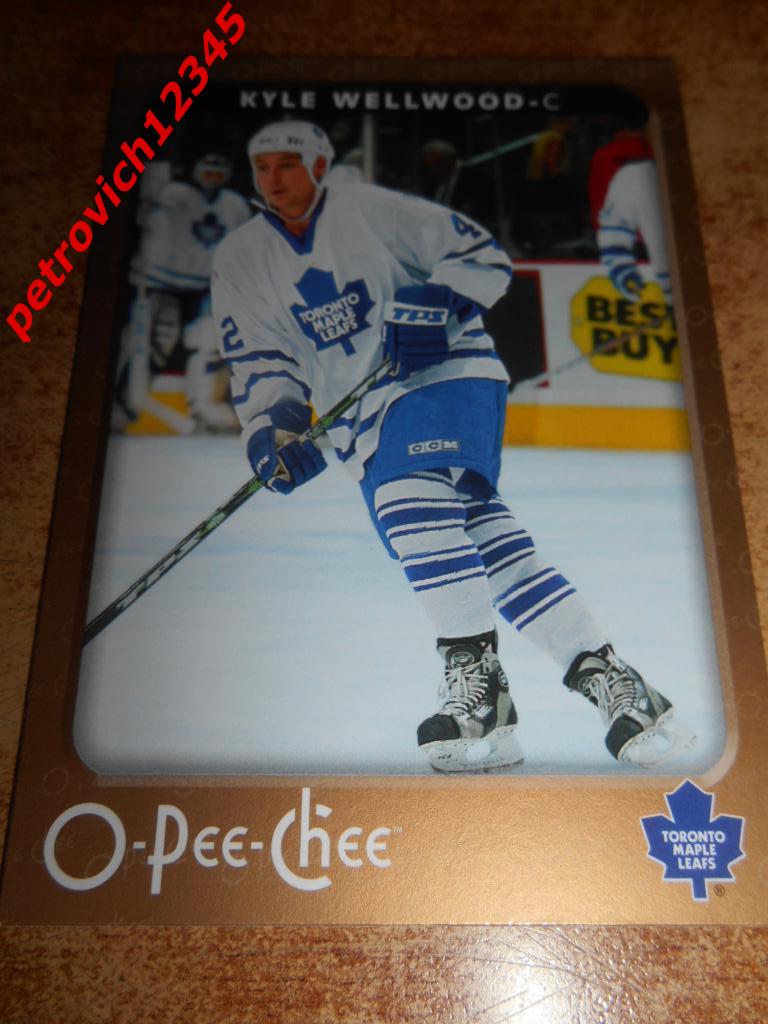 хоккей.карточка = 456 - Kyle Wellwood - Toronto Maple Leafs