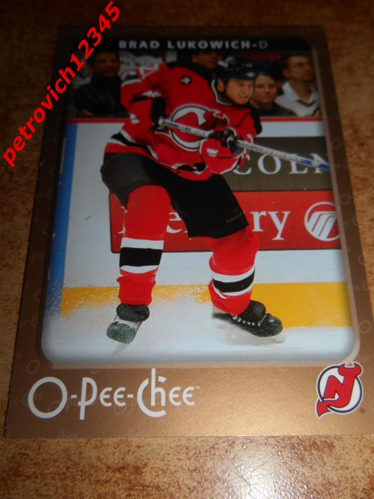 хоккей.карточка = 305 - Brad Lukowich - New Jersey Devils