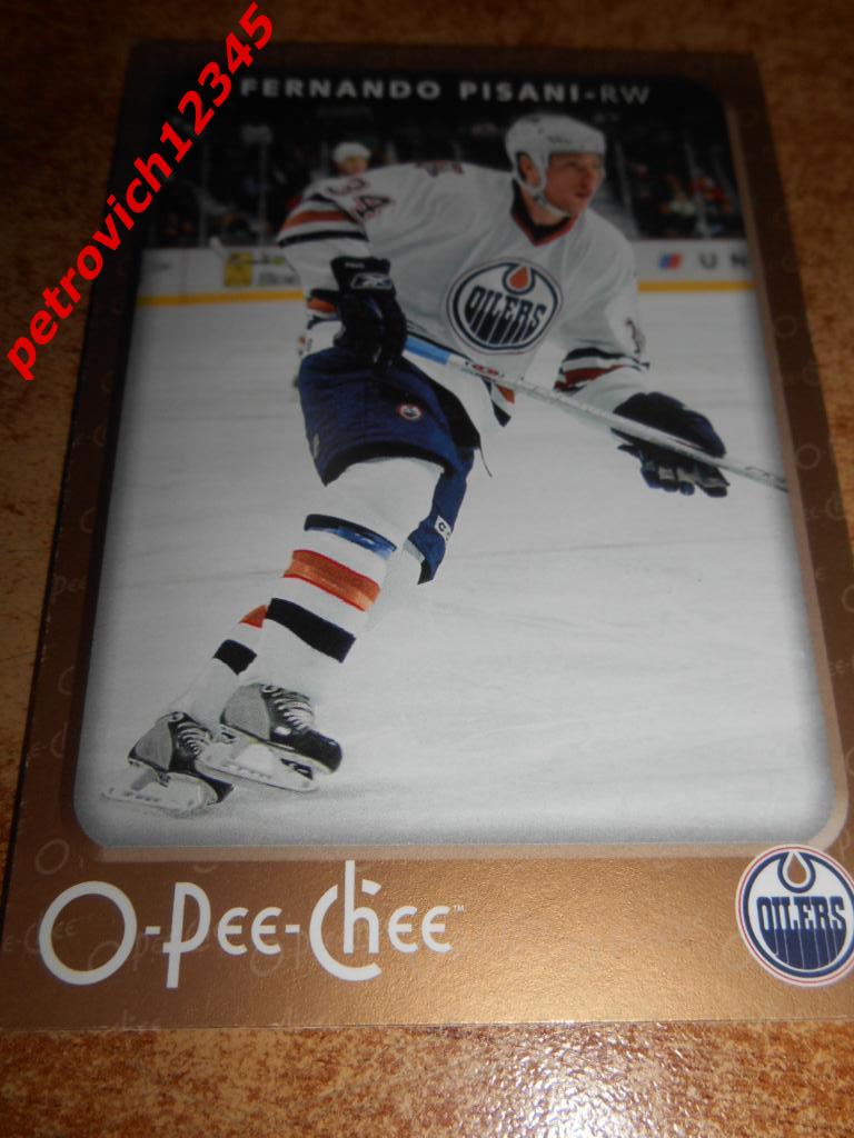 хоккей.карточка = 192 - Fernando Pisani - Edmonton Oilers