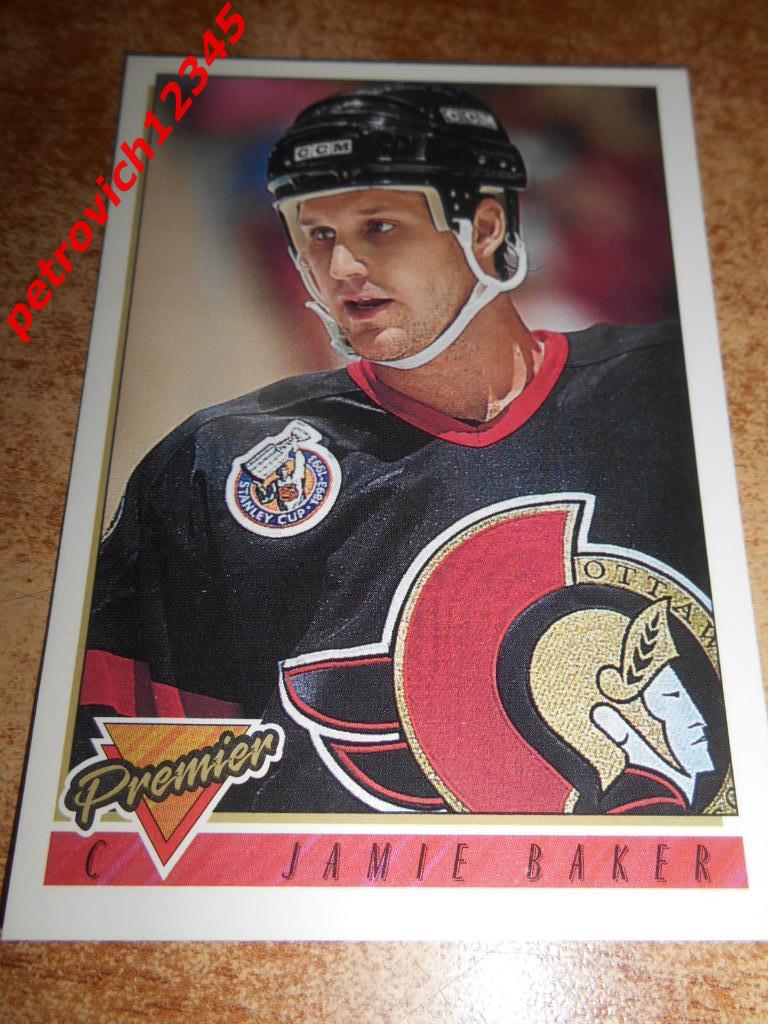 хоккей.карточка = 22 - Jamie Baker - Ottawa Senators