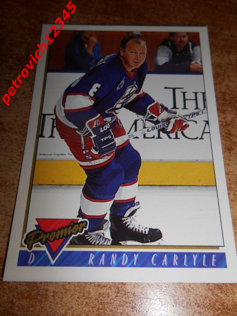 хоккей.карточка = 86 - Randy Carlyle - Winnipeg Jets