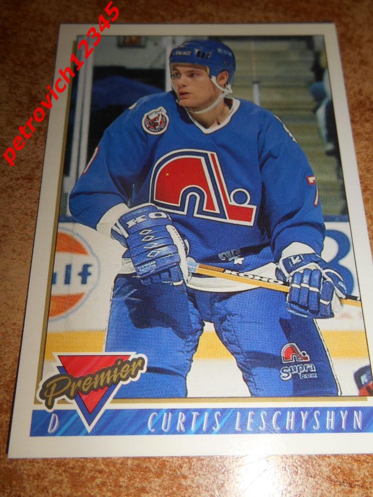 хоккей.карточка = 487 - Curtis Leschyshyn - Quebec Nordiques