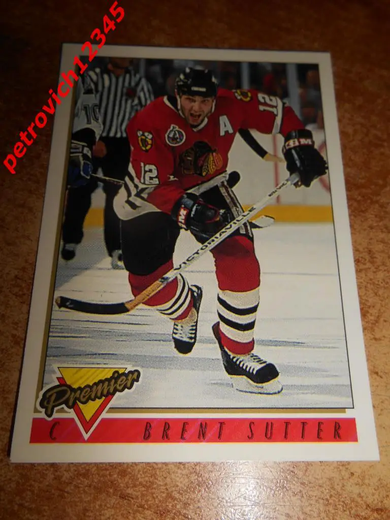 хоккей.карточка = 147 - Brent Sutter - Chicago Blackhawks