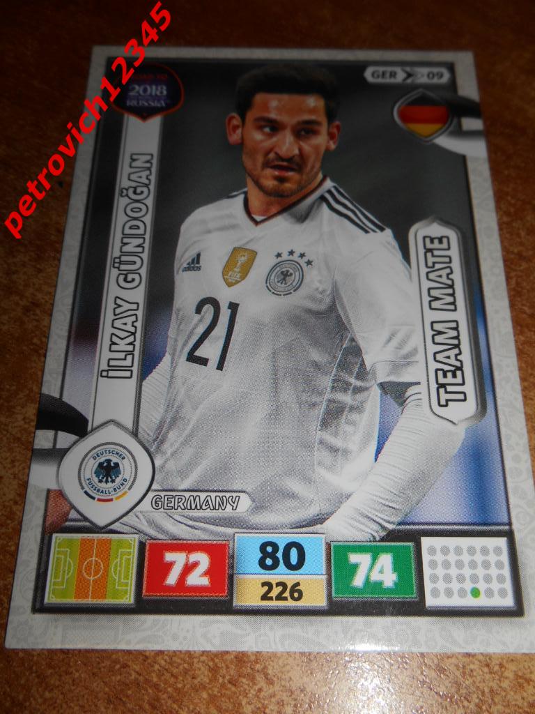 футбол.карточка = GER09 - Ilkay Gundogan - Germany