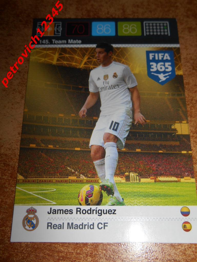 футбол.карточка = 145 - James Rodriguez - Real Madrid CF