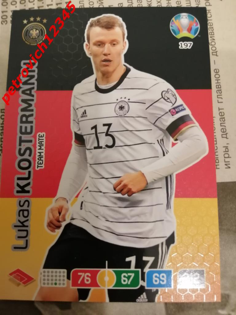 футбол.карточка = 197 - Lukas Klostermann - Germany