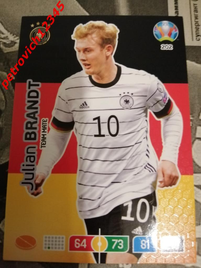 футбол.карточка = 202 - Julian Brandt - Germany