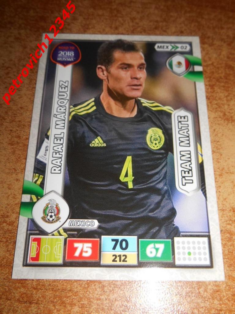 футбол карточка = MEX02 Rafael Marquez Mexico