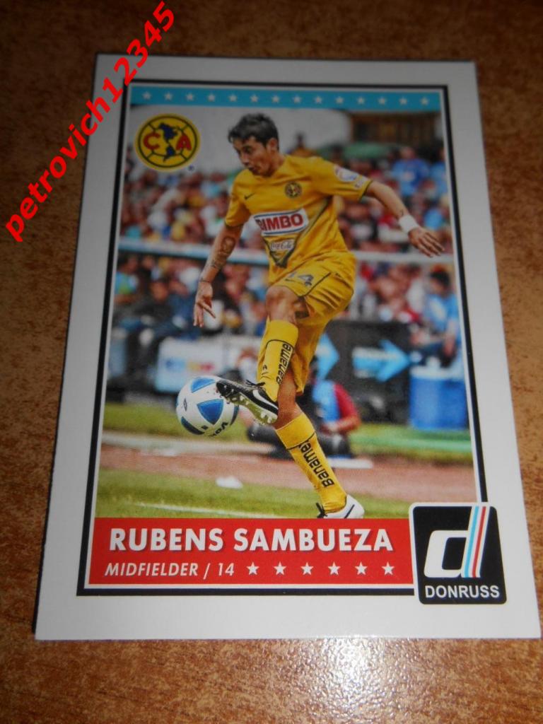 футбол.карточка = 67 - Rubens Sambueza - Club America