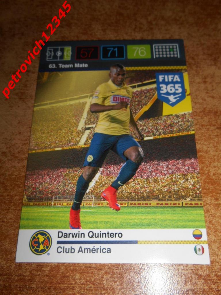 футбол.карточка = 63 - Darwin Quintero - Club America