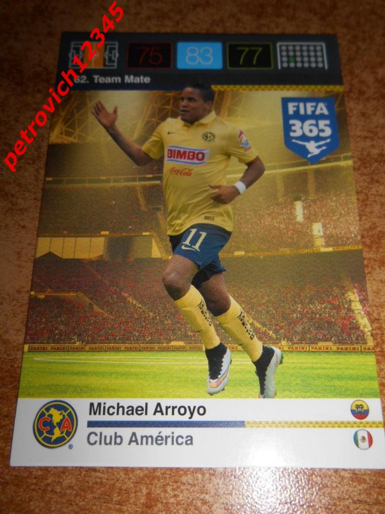 футбол.карточка = 62 - Michael Arroyo - Club America